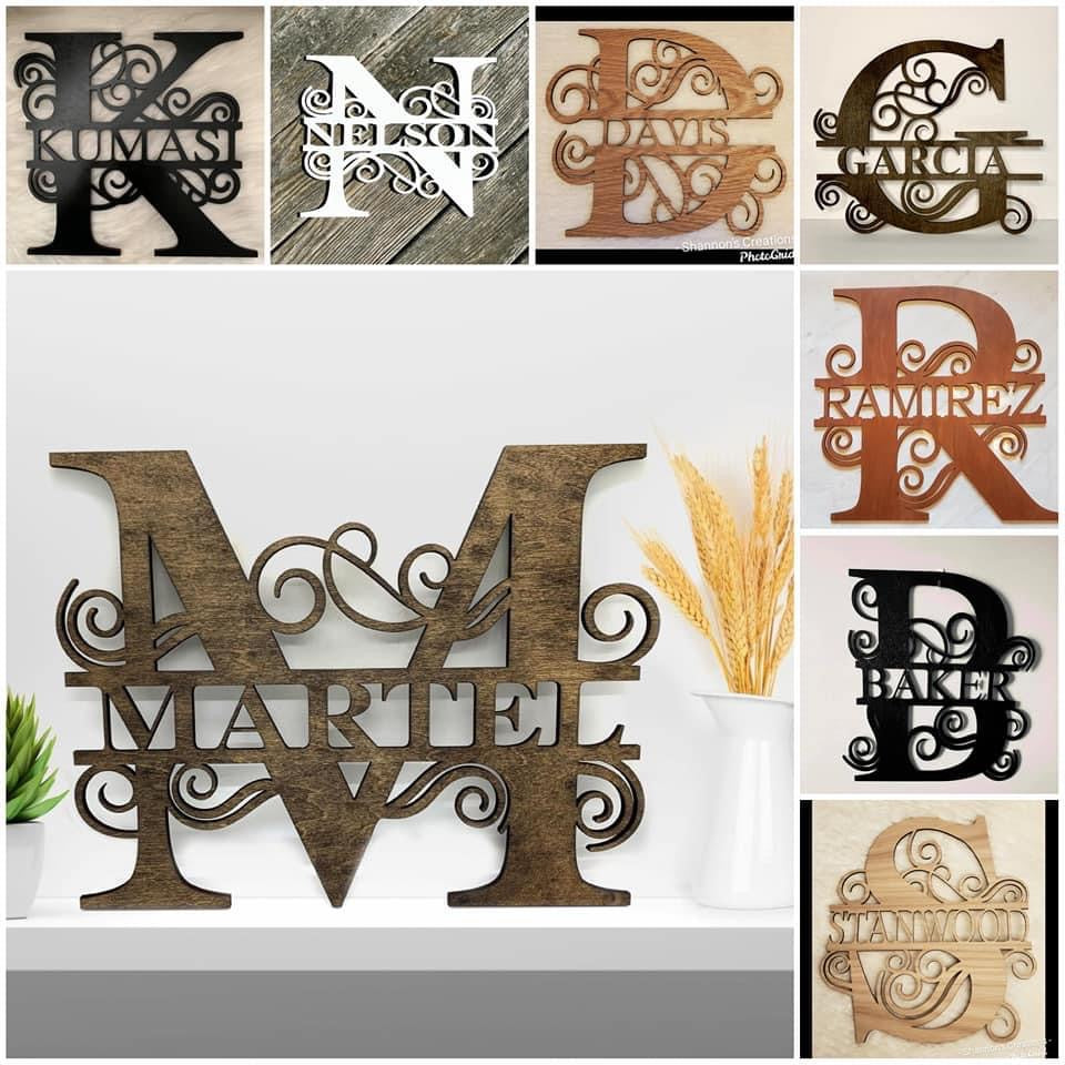 Personalized Wood Monogram