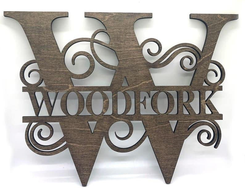 Personalized Wood Monogram