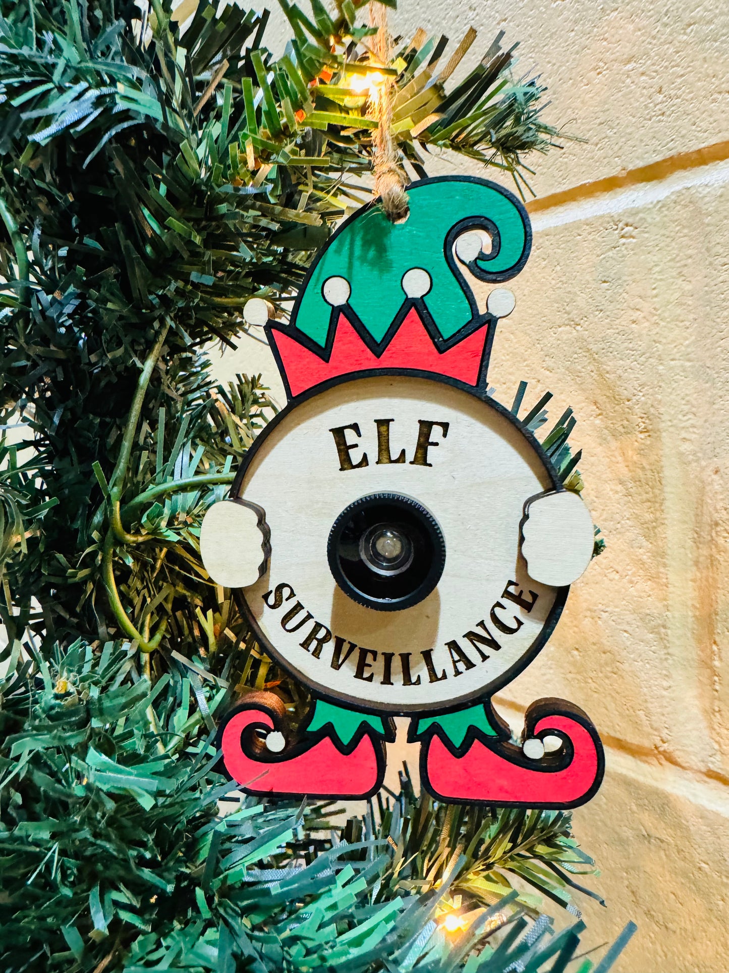 Elf Surveillance Ornament
