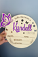 Personalized Wooden Butterfly Birth Announcement Sign – Multiple Colors Available