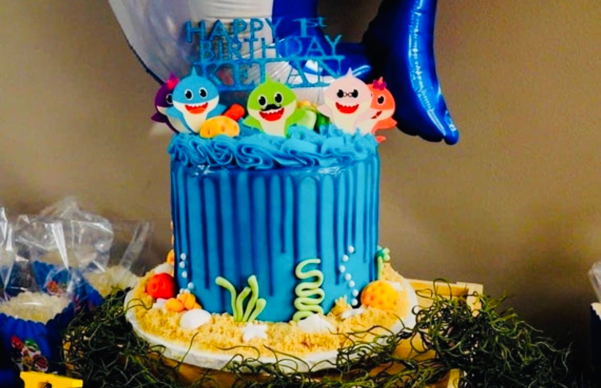 Baby Shark Cake Toppers – Set of 5