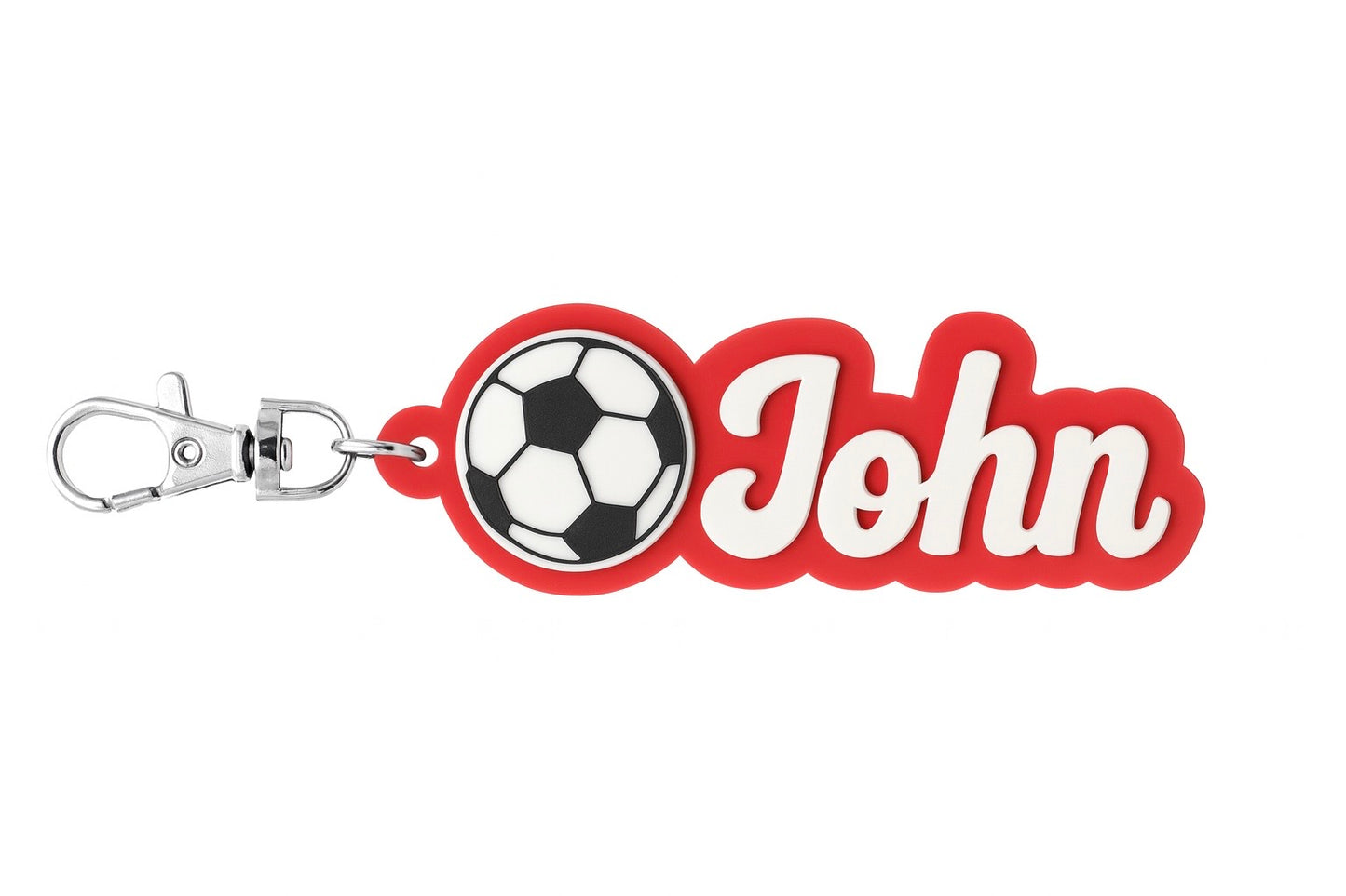 Personalized Soccer Keychain – Custom Name Design