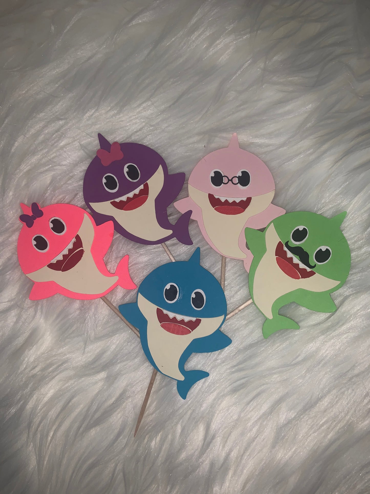 Baby Shark Cake Toppers – Set of 5