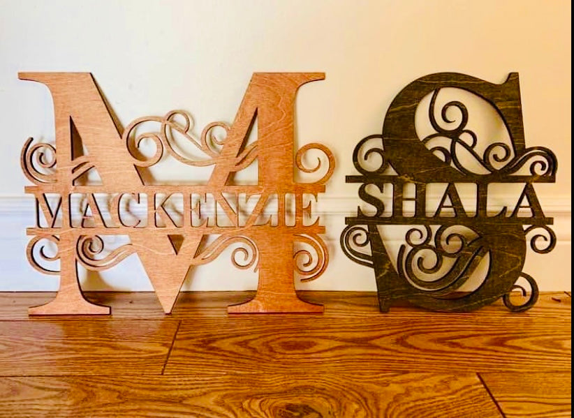 Personalized Wood Monogram