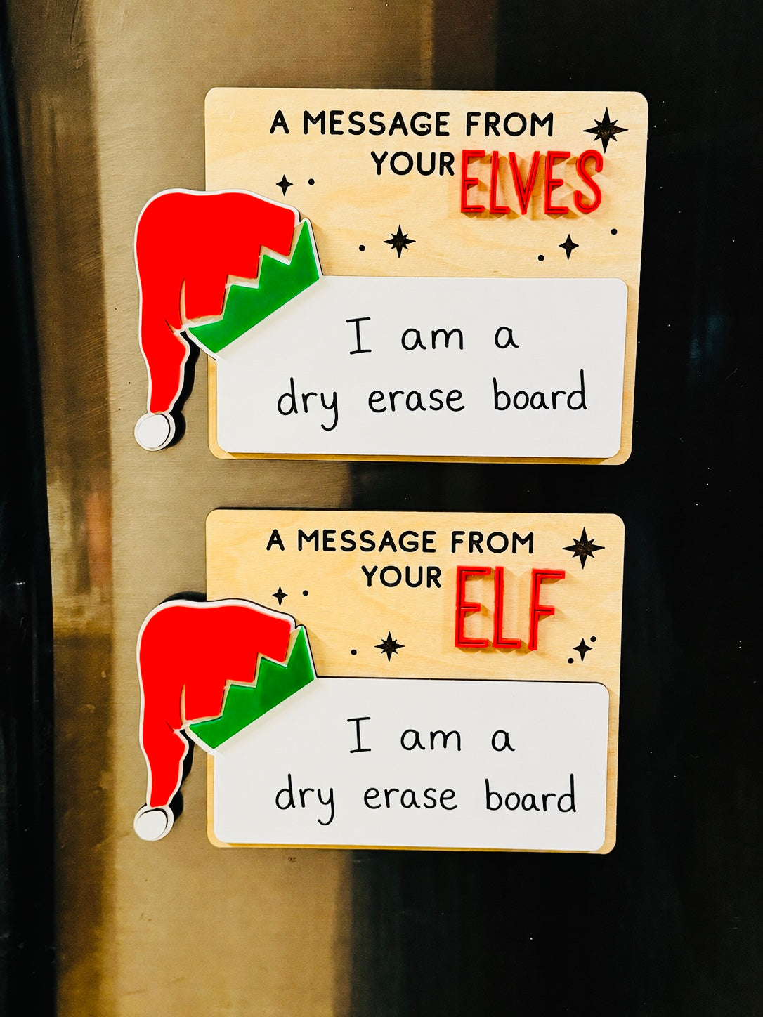 🎄 A Message From Your Elf/Elves – Dry Erase Board Magnet